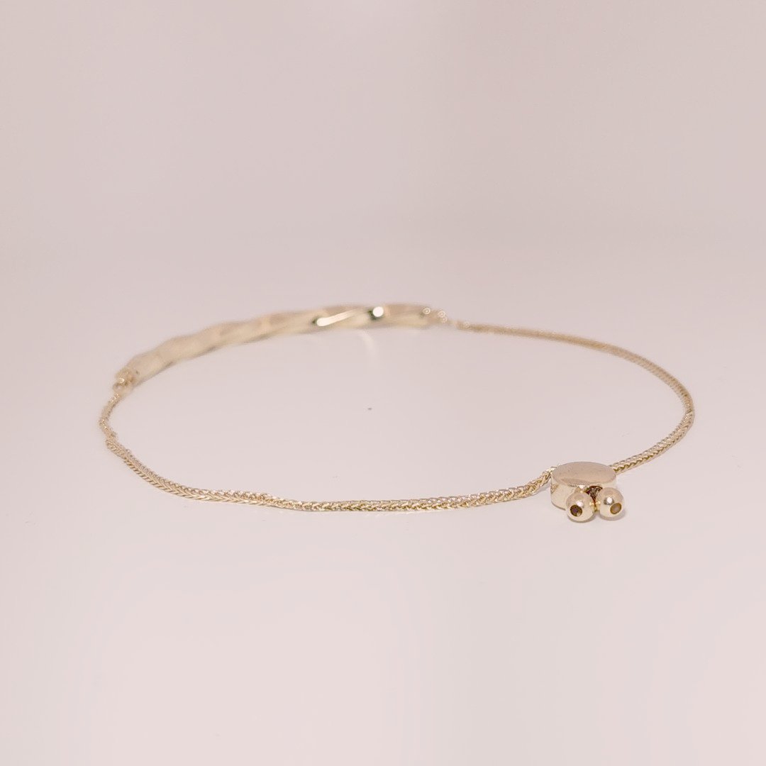Unisex Fancy Italian Solid Bracelet, 14K Yellow Gold
