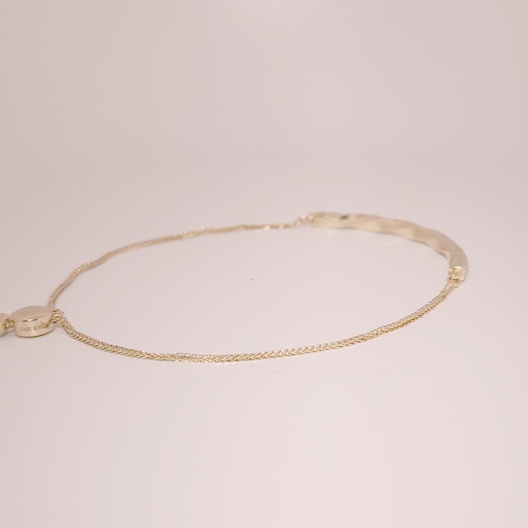 Unisex Fancy Italian Solid Bracelet, 14K Yellow Gold