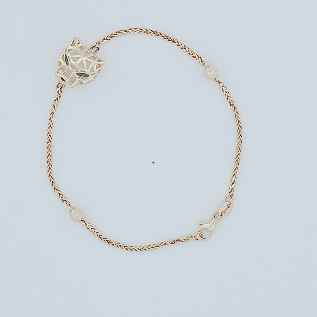 Unisex Fancy Italian Solid Bracelet, 14K Yellow Gold