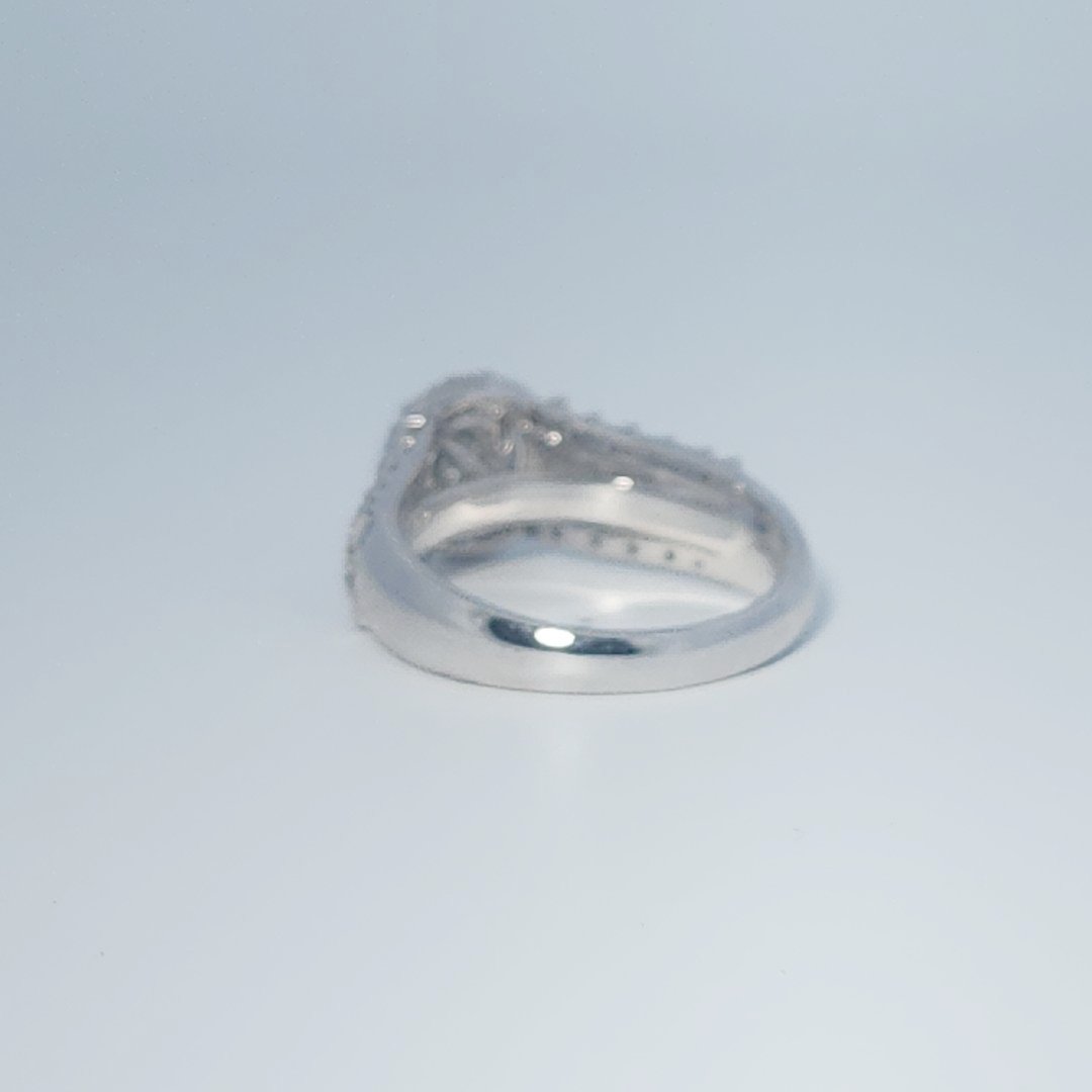 Diamonds Head, Cluster Solitaire Ring, Natural Diamonds(0.90 CTW) GH/SI1