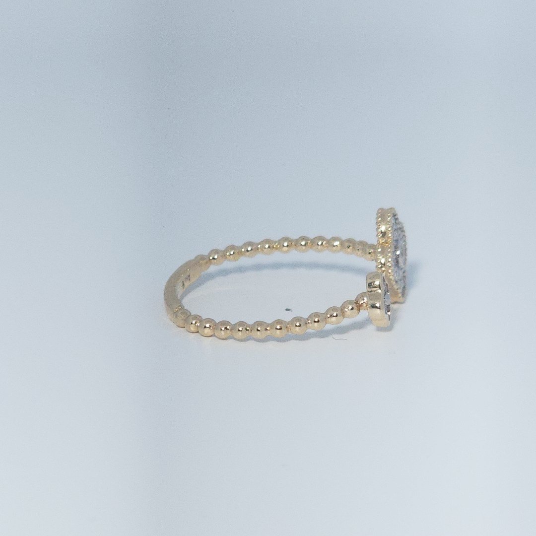 Clover Style, Fashion Ring, Natural Diamonds(1/5 CTW) GH/I1