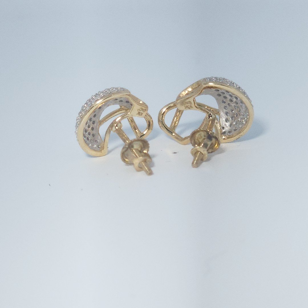Football Helmet, Fashion Gift Earring, Natural Diamonds(3/8 CTW)