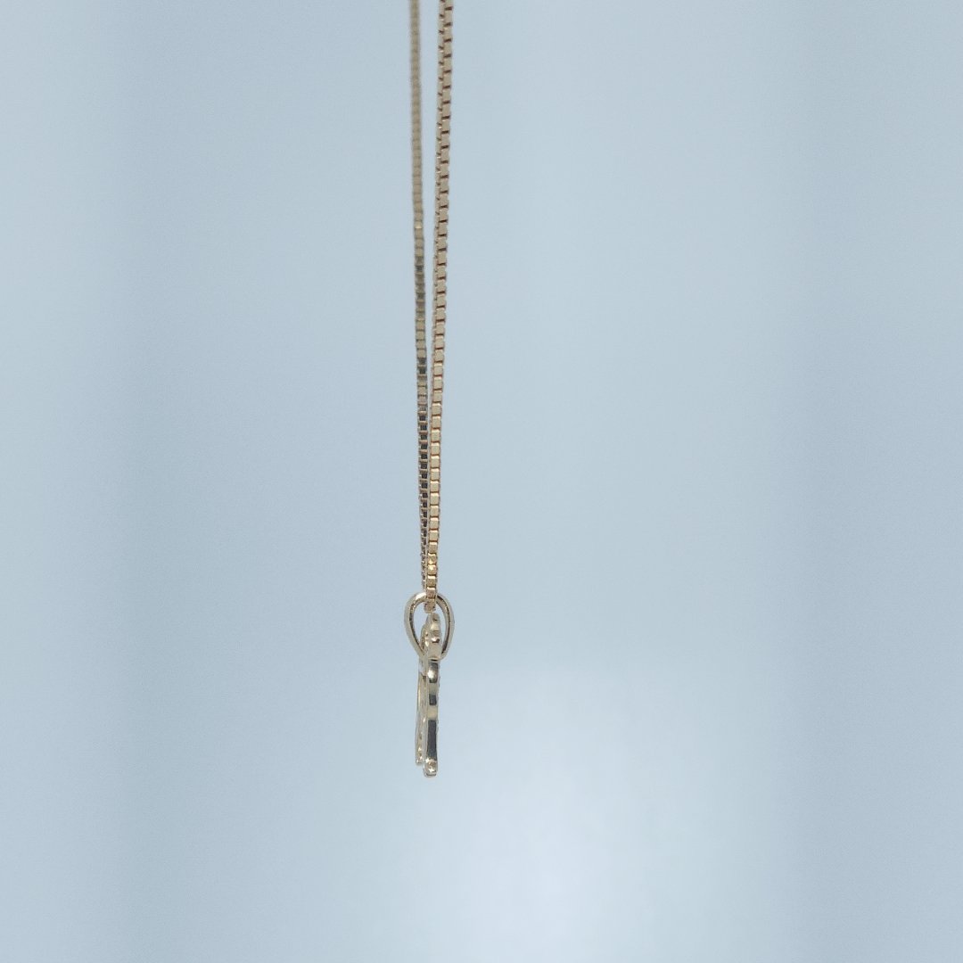 Dog Fashion Gift Pendant, Natural Diamonds(1/20 CTW), 10K Yellow Gold