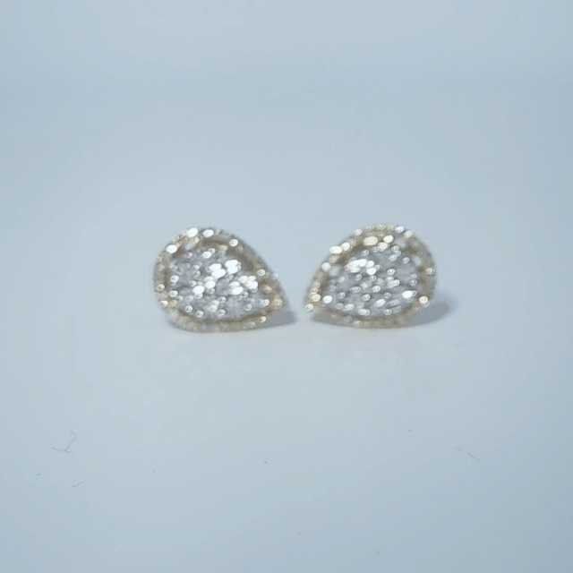 Pear Gift Earrings, Natural Diamonds(1/4 CTW)