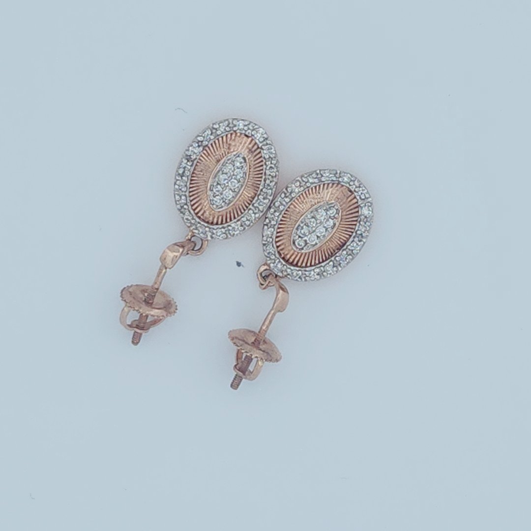 Dangling Sun Rays Earrings, Natural Colorless Diamonds(1/4 CTW)