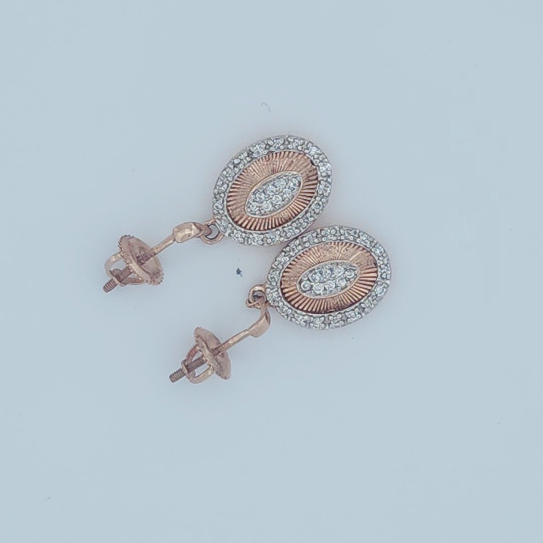 Dangling Sun Rays Earrings, Natural Colorless Diamonds(1/4 CTW)