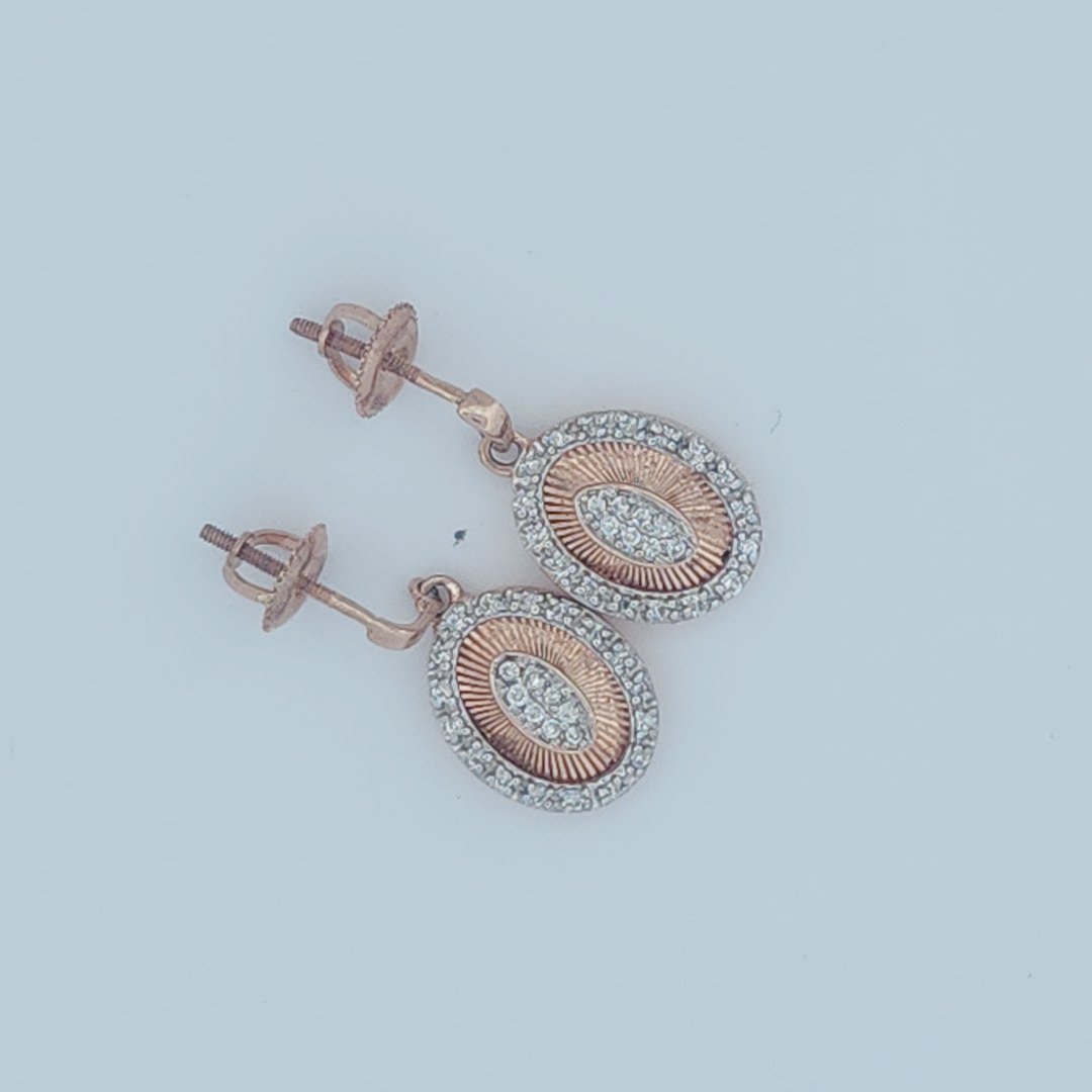 Dangling Sun Rays Earrings, Natural Colorless Diamonds(1/4 CTW)