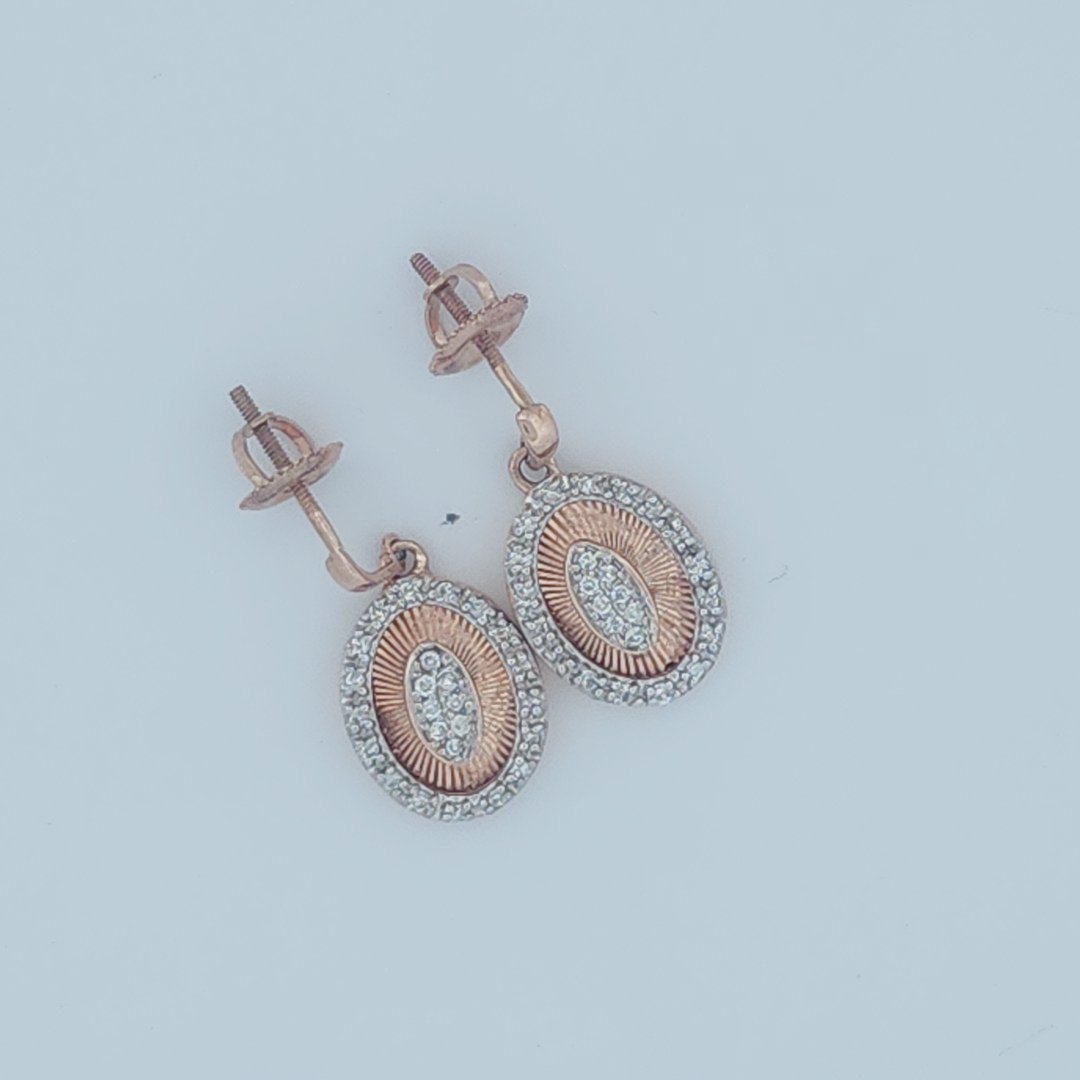 Dangling Sun Rays Earrings, Natural Colorless Diamonds(1/4 CTW)