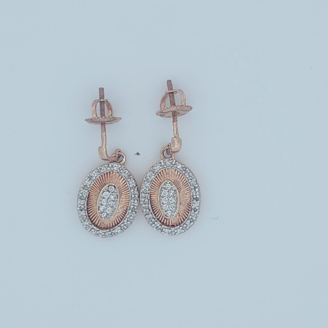 Dangling Sun Rays Earrings, Natural Colorless Diamonds(1/4 CTW)