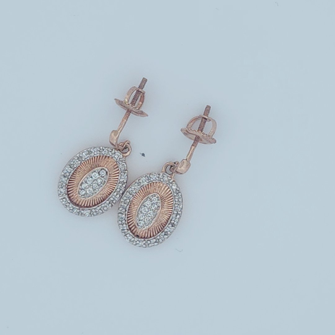 Dangling Sun Rays Earrings, Natural Colorless Diamonds(1/4 CTW)