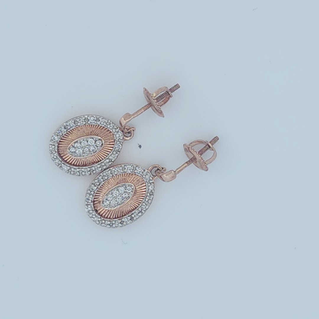 Dangling Sun Rays Earrings, Natural Colorless Diamonds(1/4 CTW)