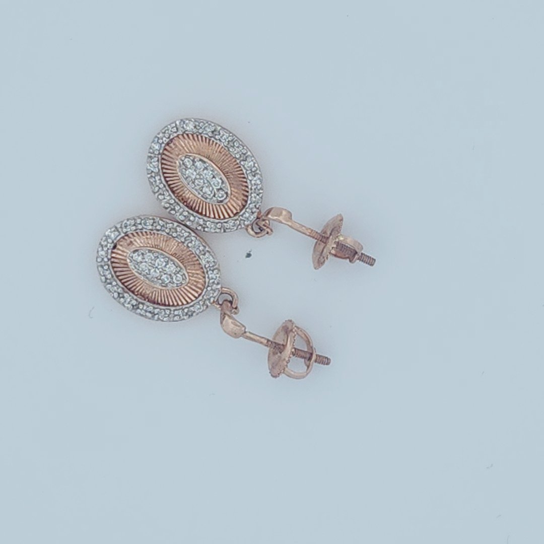 Dangling Sun Rays Earrings, Natural Colorless Diamonds(1/4 CTW)