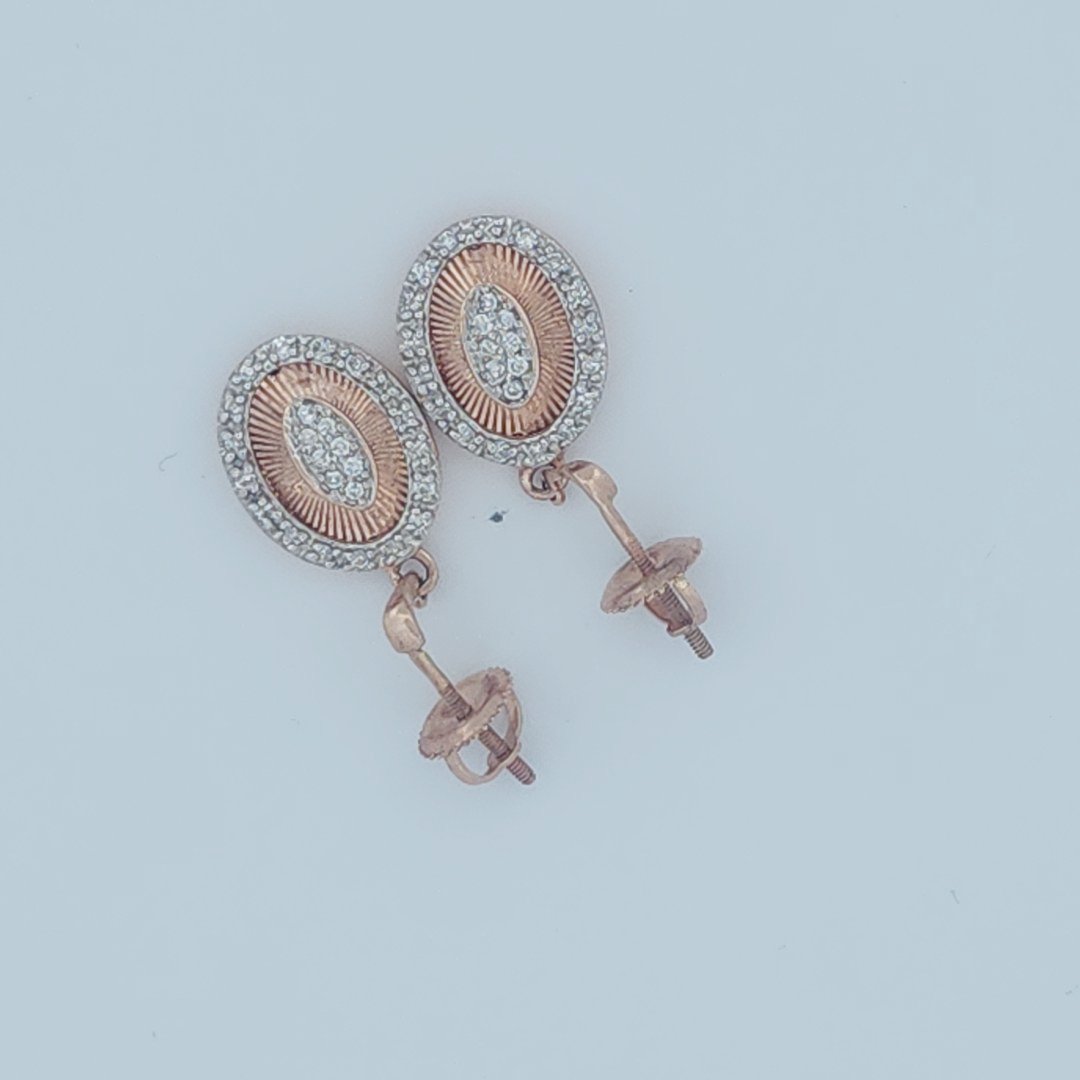 Dangling Sun Rays Earrings, Natural Colorless Diamonds(1/4 CTW)
