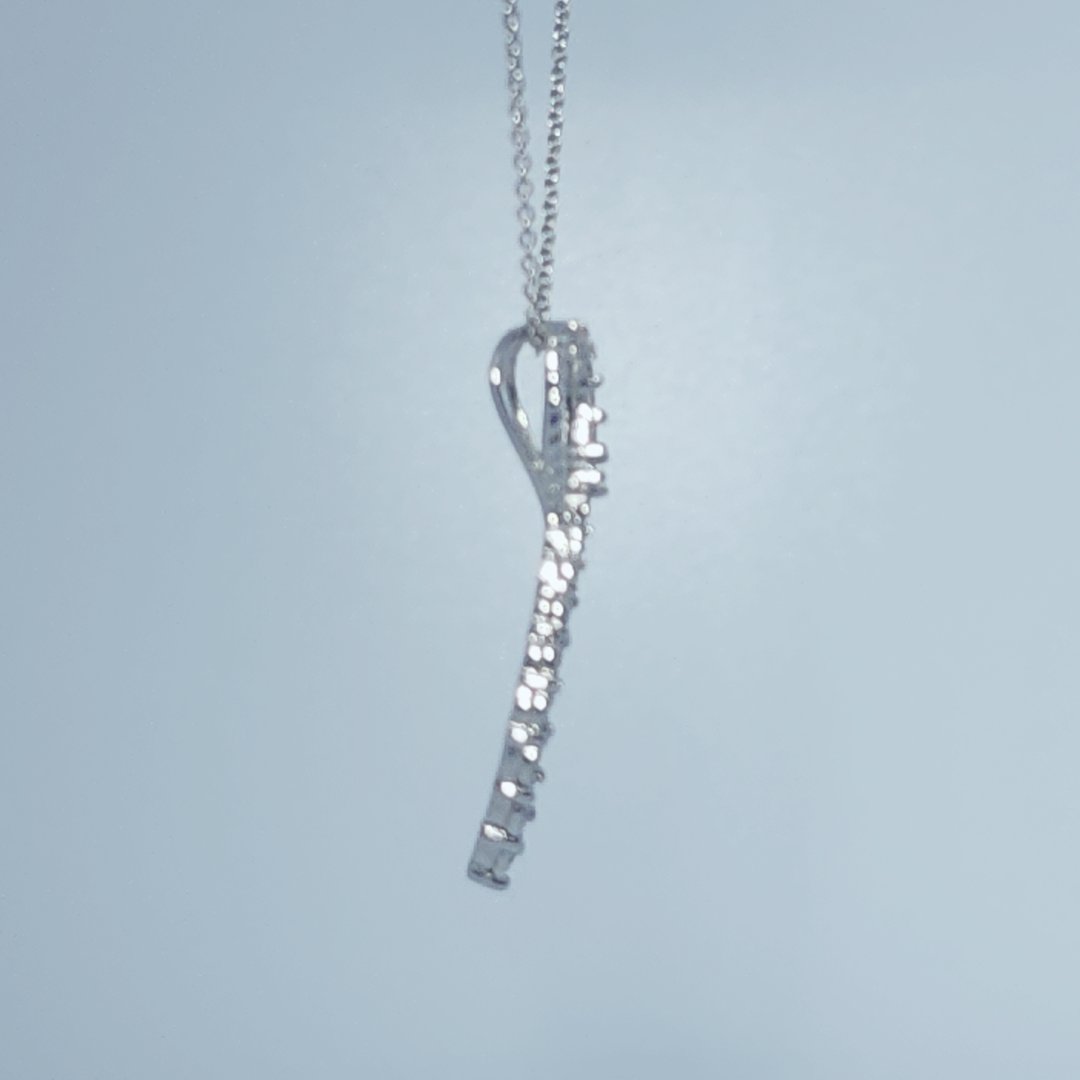 Infinity Pendant Chain, Natural Diamonds (0.33CTW), 14K White Gold