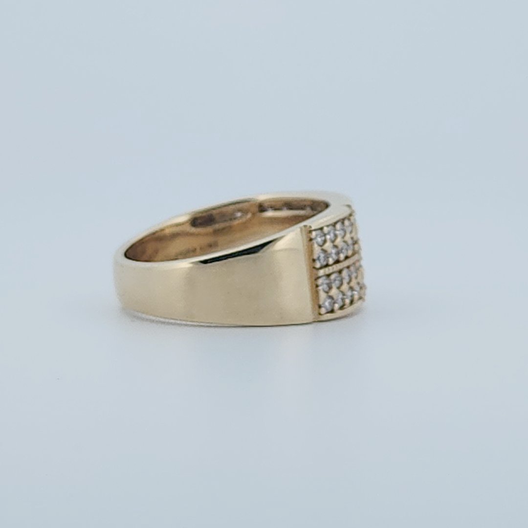 Gents Ring, Natural Diamonds (1.00CTW), 10K Yellow Gold