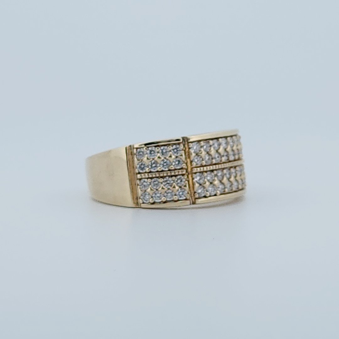 Gents Ring, Natural Diamonds (1.00CTW), 10K Yellow Gold